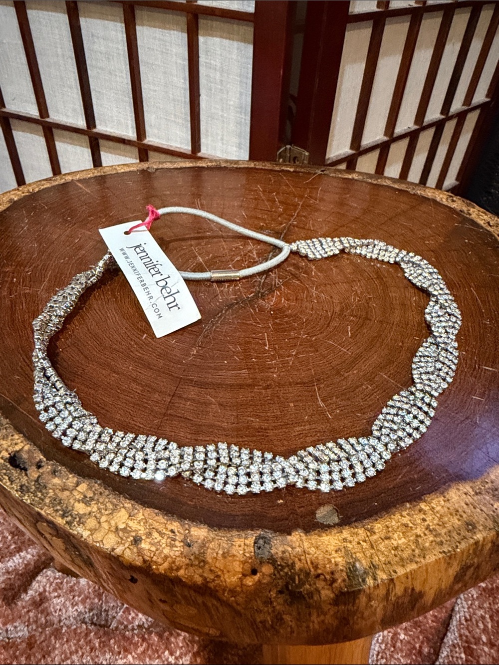 Jennifer Behr NEW Crystal Braided Headband Wedding Formal